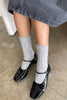 Classic Cashmere Socks: Grey Melange