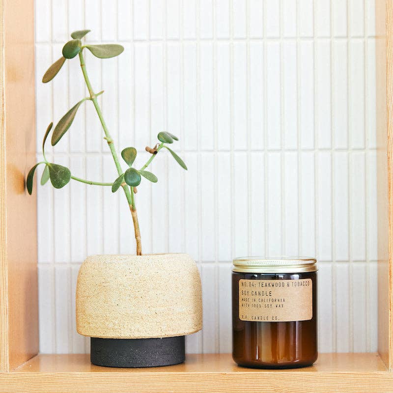 P.F. Candle Teakwood & Tobacco - 7.2 oz Standard Soy Candle