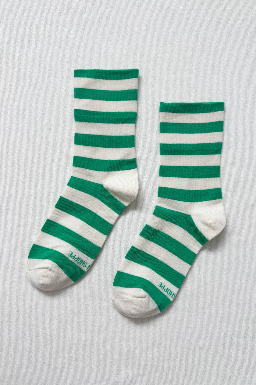 Wally Socks: Breton Stripe