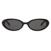 Taya Oval Sunglasses in Black