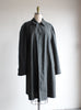 Vintage Muted Pine Green Midi Length Swing Coat / Trench Coat