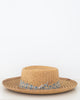 Ribbon Trimmed Straw Boater