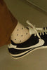 Sneaker Socks: Heart - Black / Cream