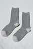 Wool Waffled Socks (wholesale): Brown / Oatmeal