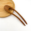 U-Shaped Wooden Hairpin: A-4.5''