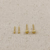 18k Gold Filled Ball Stud: 2mm