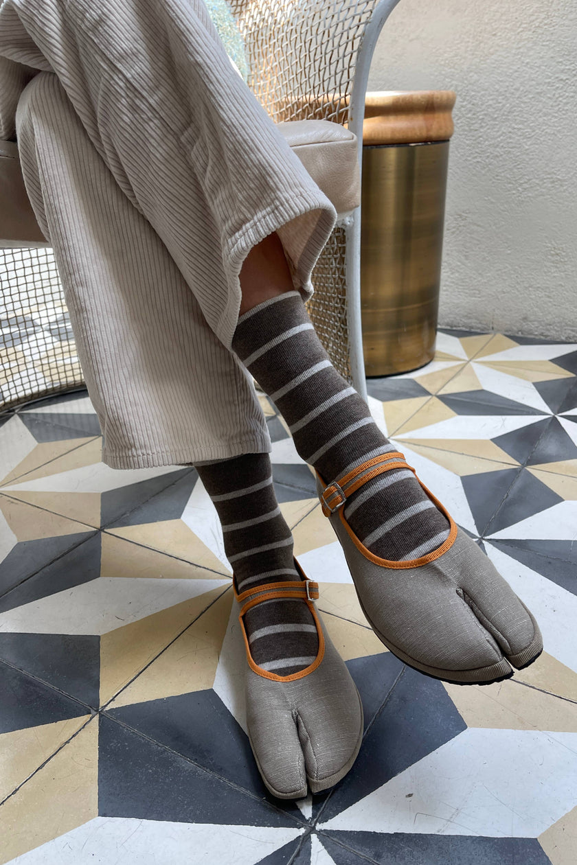 Wally Socks: Breton Stripe