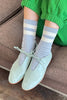 Her Socks - Varsity: Stone White