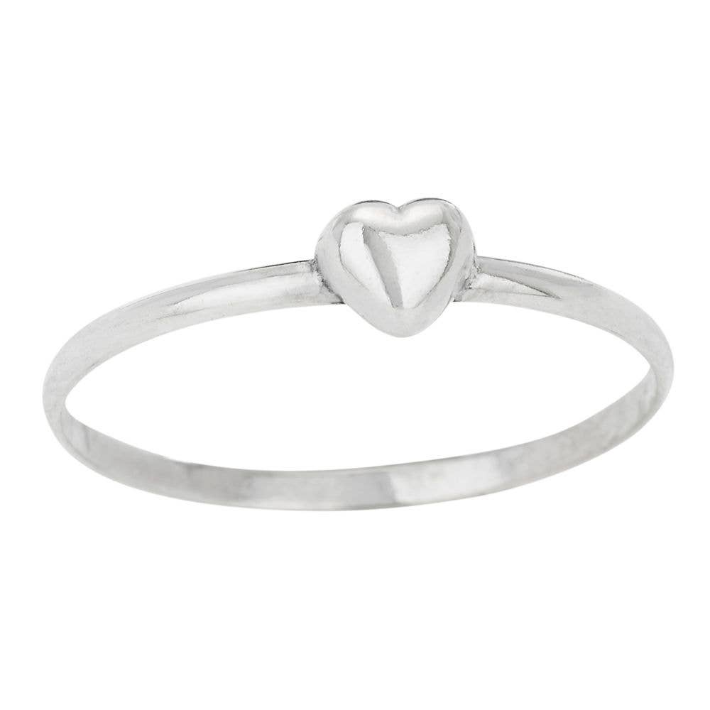 Tiny Sweetheart Sterling Silver Ring: sz 5