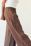 Tilda Linen Pant: Chestnut