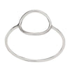 Sterling Silver Circle Ring: sz 6