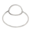 Sterling Silver Circle Ring: sz 7