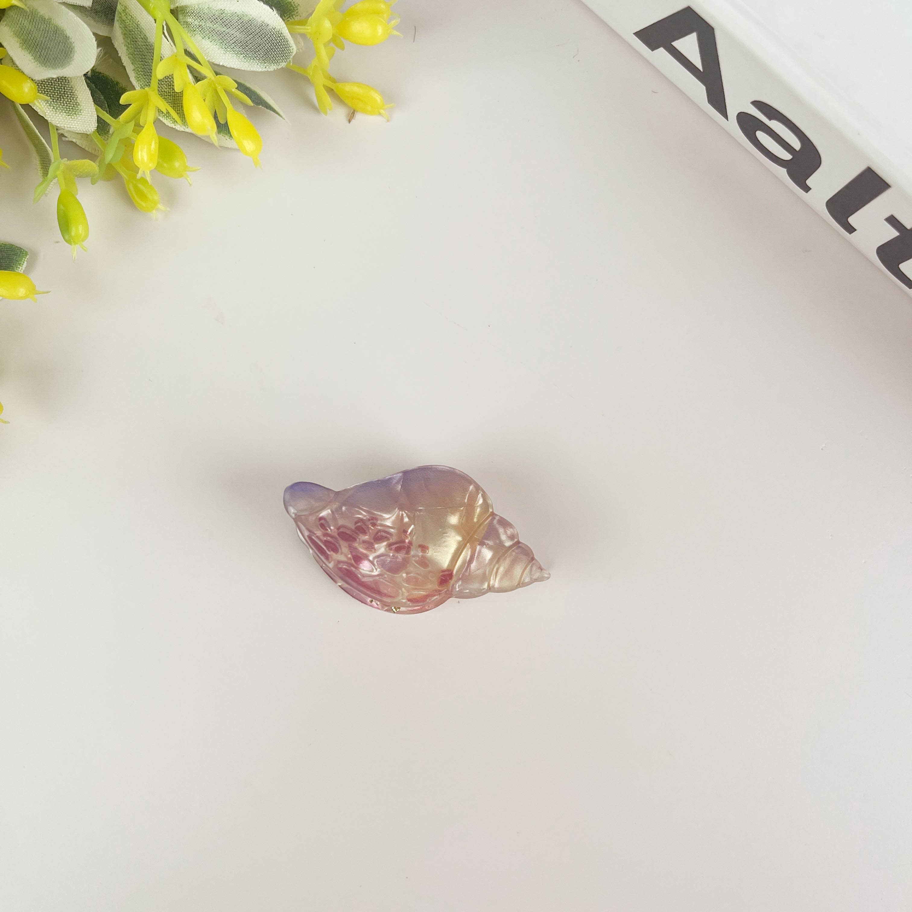 Marine Animal Series Hair Clip, Acetate Mini Claw Clips: H