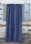 Blue Flowers - Bohemian Indigo Home Decor / Window Curtain: 56