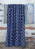 Blue Flowers - Bohemian Indigo Home Decor / Window Curtain: 56