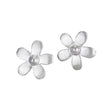 Sterling Silver Flower Stud Earrings