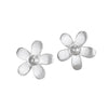 Sterling Silver Flower Stud Earrings