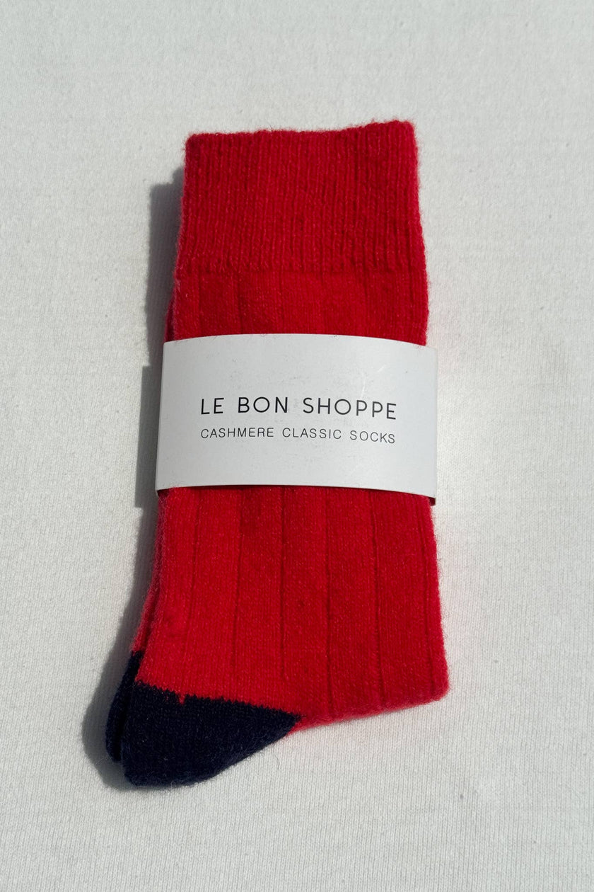 Classic Cashmere Socks: Bluebell