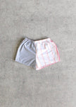 Striped Shirting Pieced Short Bundle