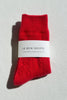 Cashmere Pointelle Socks (wholesale): Red
