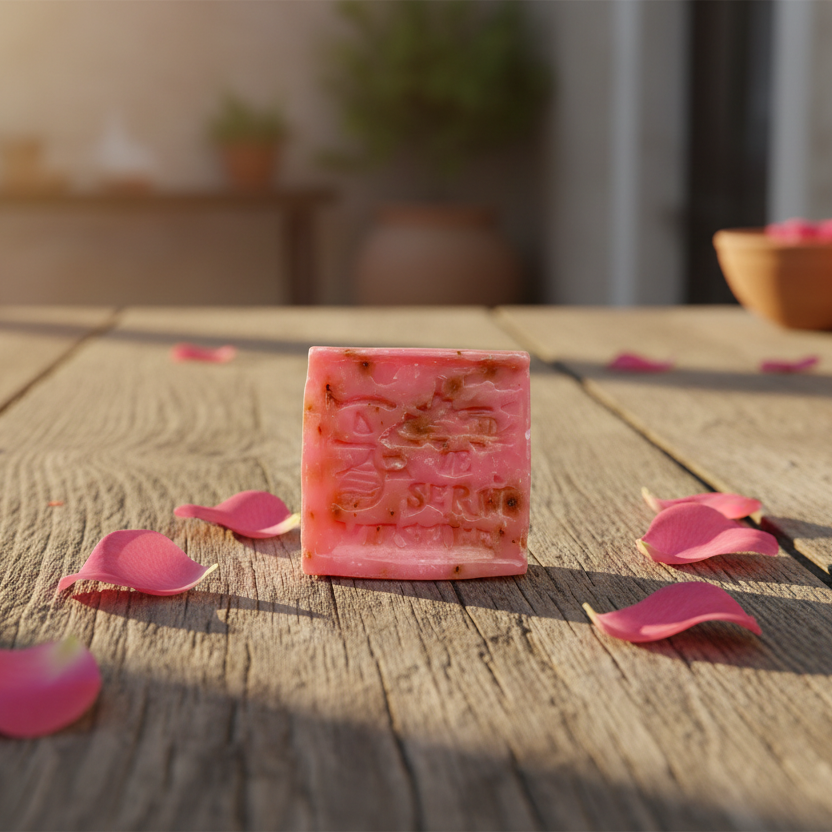 Rose Petal Marseille Soap Cube - 150g