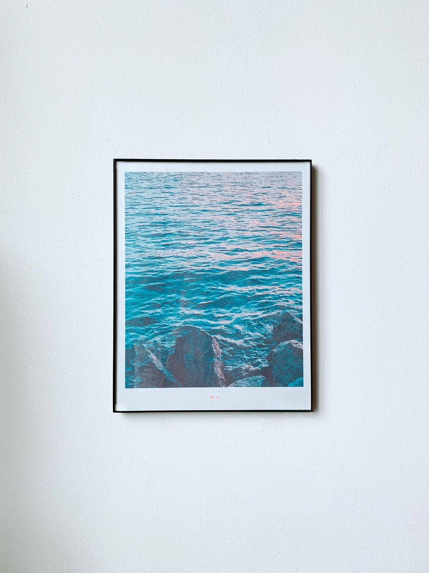 River Sunset - Risograph Art Print