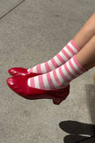Wide Wally Socks (wholesale): WIDE / MATCHA STRIPE