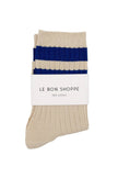 Her Socks - Varsity: Stone White