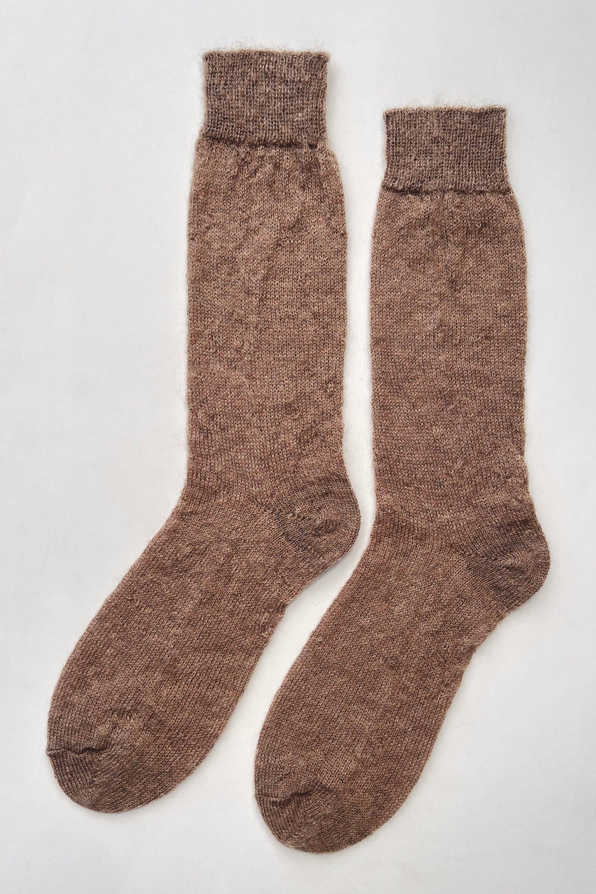 Mohair Veil Socks (wholesale): Mountain Olive