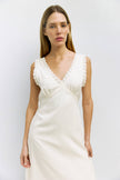 The Mara Lace Trim Midi Dress