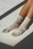 Modal Eyelet Socks (wholesale): Cobalt