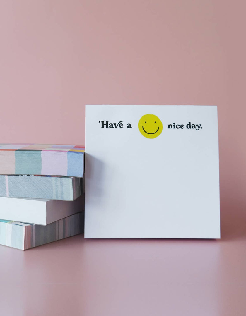 200-Sheet Jumbo Desk Pad | Have A Nice Day