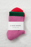 Color Block Girlfriend Socks : Black Coffee