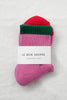 Color Block Girlfriend Socks : Black Coffee