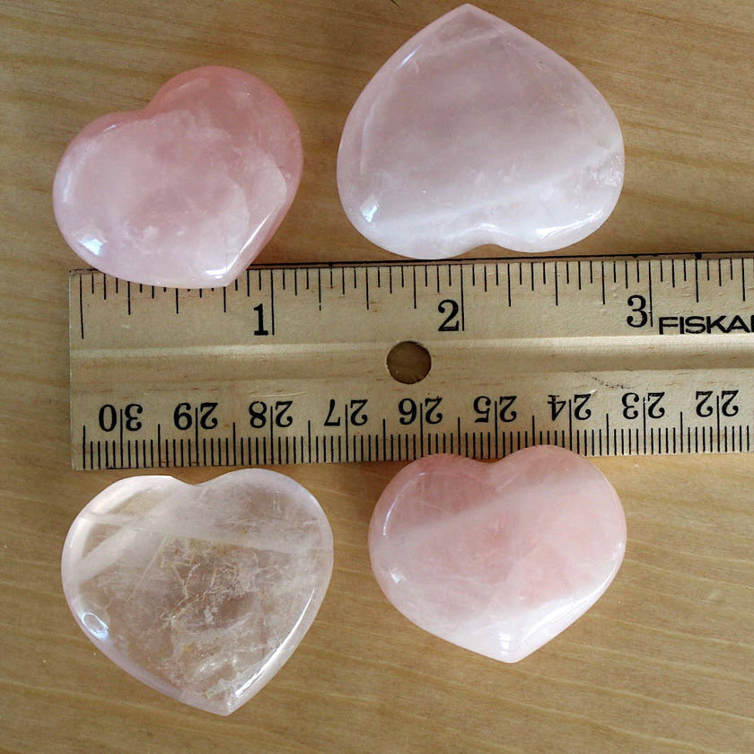 Rose Quartz Heart Lrg
