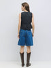 The Duns Ruche Tie-Front Top