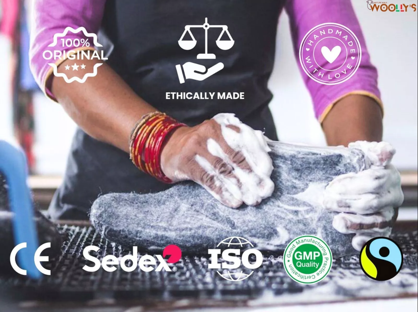 Indoor Open Heel Slippers With Leather Sole - Light Brown: 38