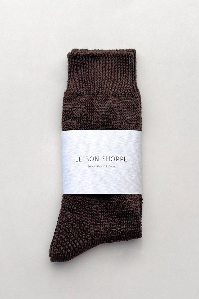 Modal Eyelet Socks (wholesale): Cobalt