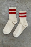 Her Socks - Varsity: Stone White