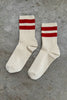 Her Socks - Varsity: Stone White