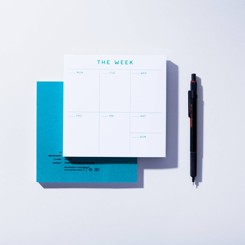 Small Weekly Desk Planner Notepad