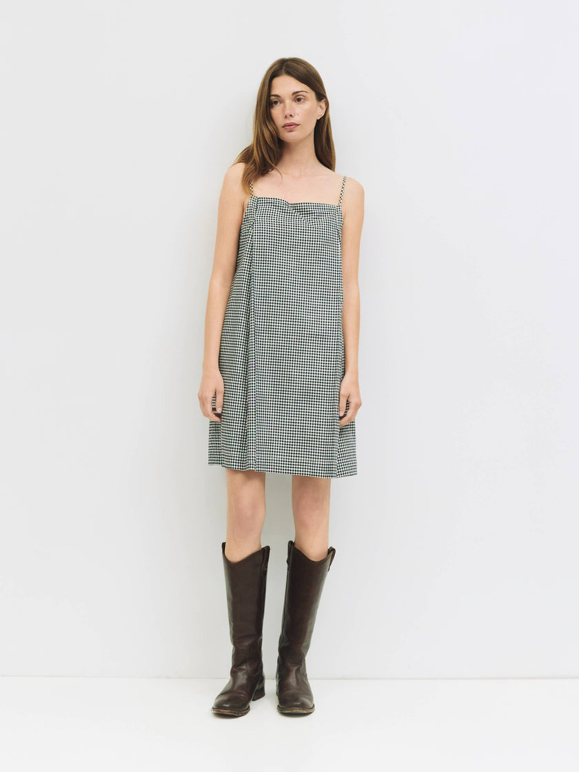 The Everett Gingham Mini Dress