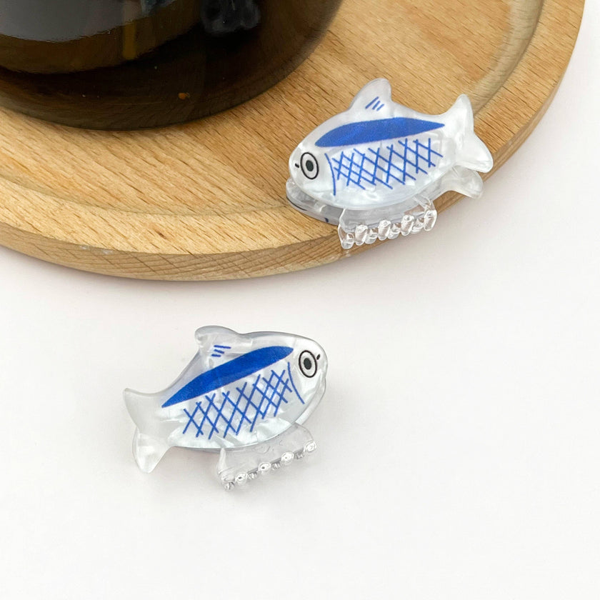 Sardine-Shaped Hair Claw Clip, Ocean Style Hair Clip: Sardine