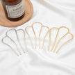 M-shaped Metal Updo Hairpin: Gold