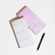 Daily Task Notepad Planner | Pink & Yellow