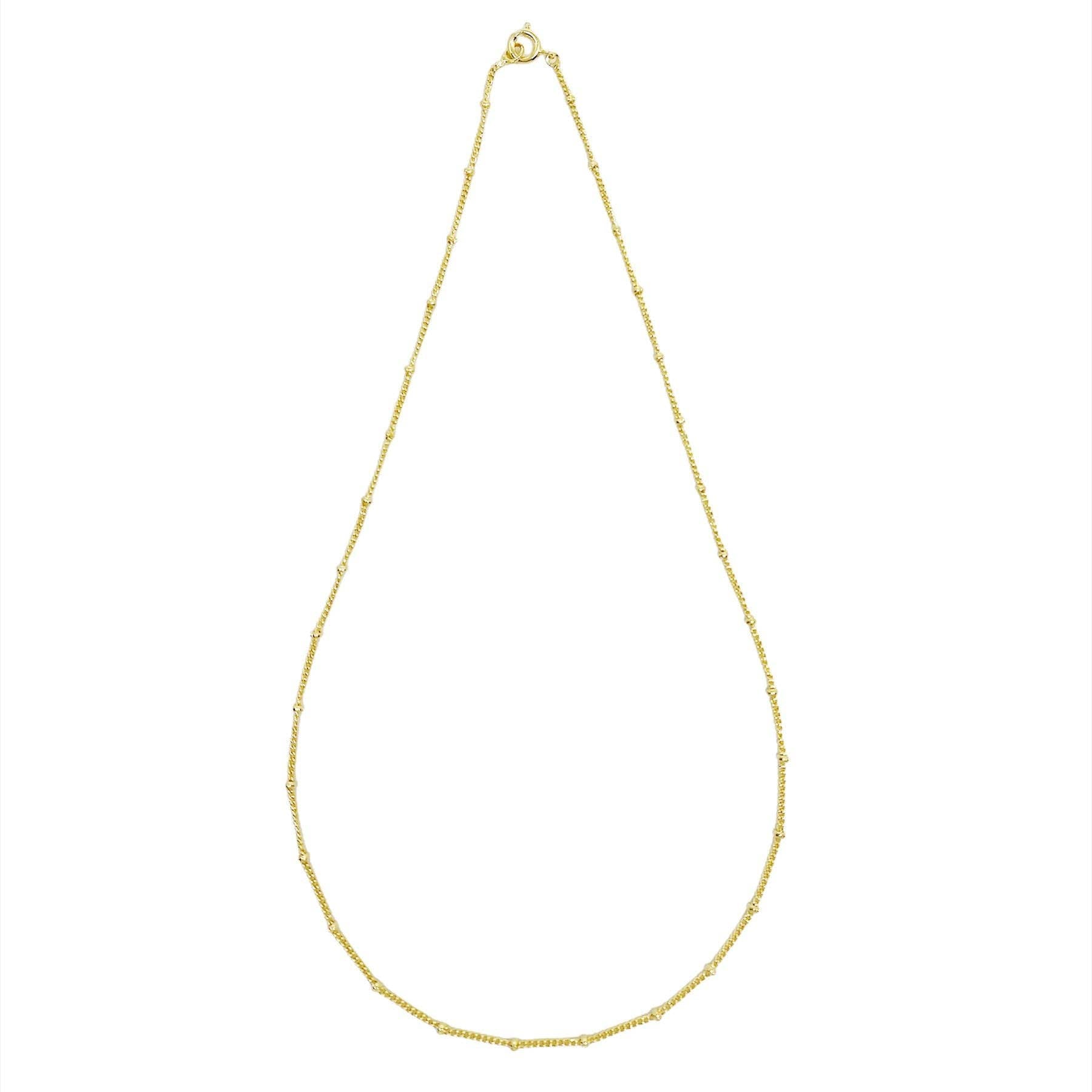 18k Gold Filled 1mm Satellite Chain Available in 16