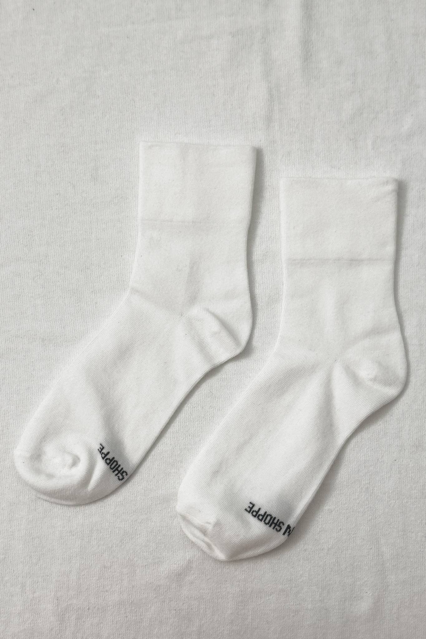 Sneaker Socks: Heart - Black / Cream