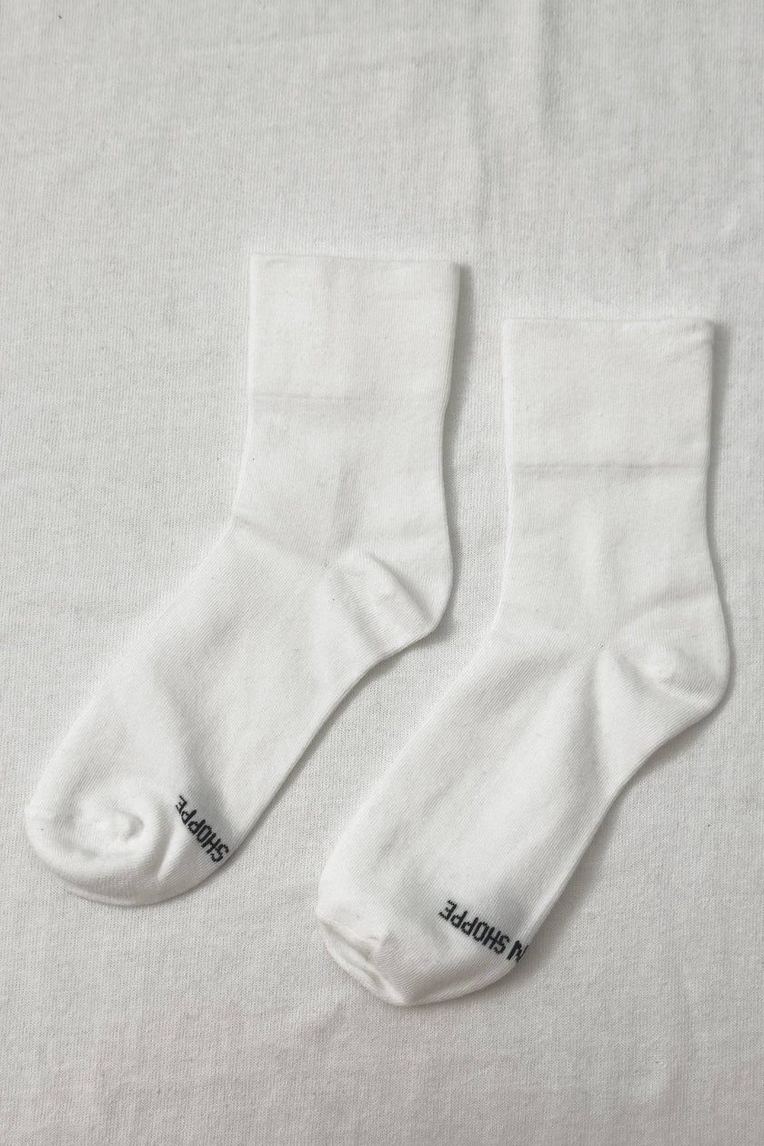 Sneaker Socks: Heart - Black / Cream