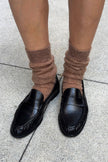 Mohair Veil Socks (wholesale): Mountain Olive