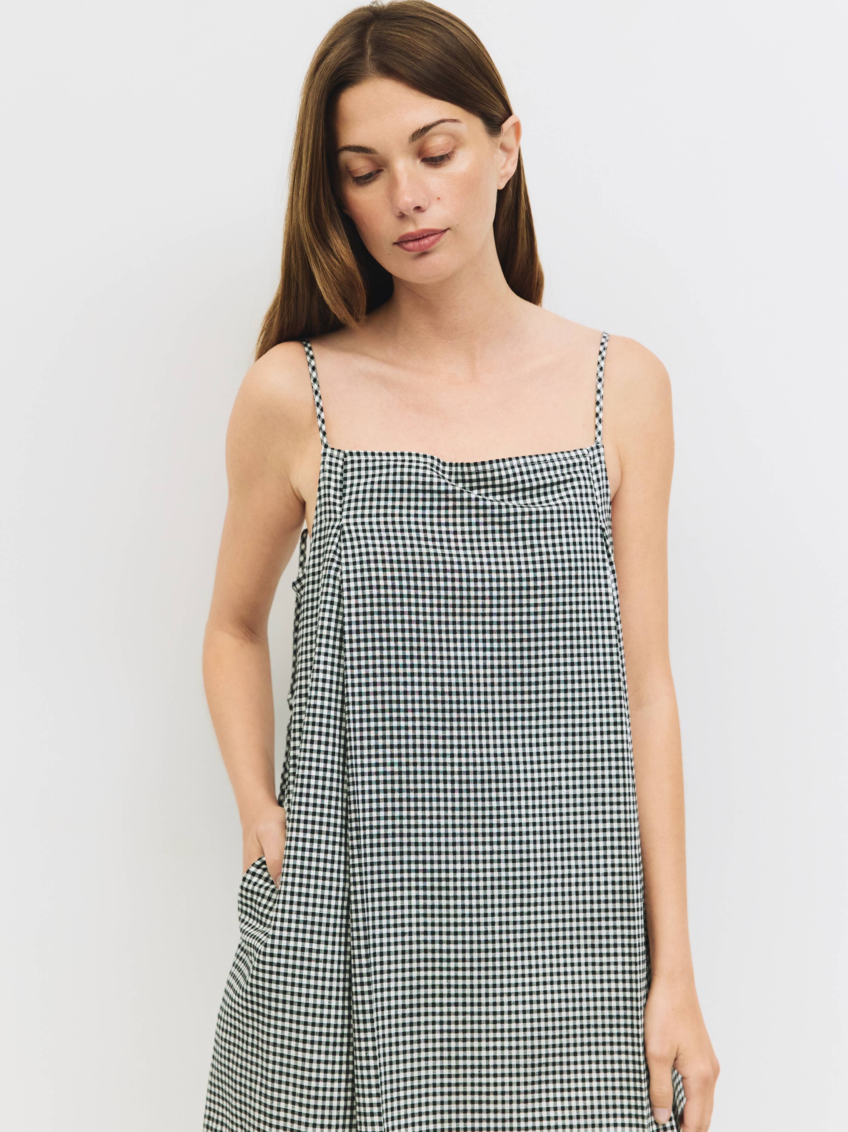 The Everett Gingham Mini Dress